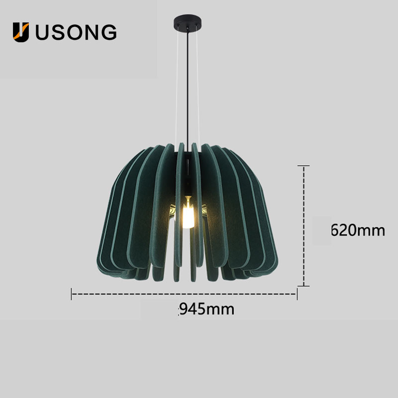 Unique Lamp Crafted From Polyester Fiber Felt and Pet Acoustics Material