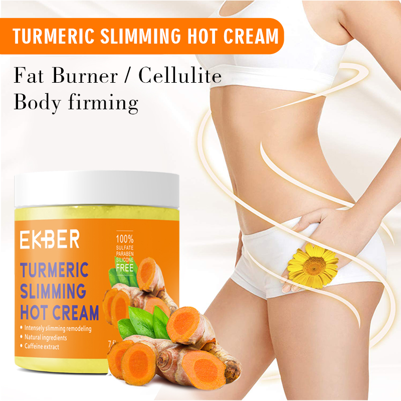 Tiktok Hot Bulk Sale Natural Ingredients Tummy Abdomen Fat Burning Anti-Cellulite Turmeric Slimming Hot Cream