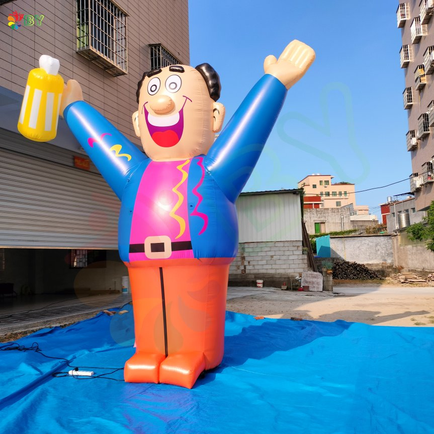 Latest Craze Inflatable Abraham with Beer Cup Balloon Hot Sale to Holland