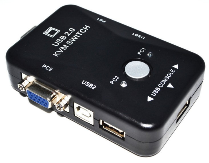 2-канальный USB KVM-переключатель VGA