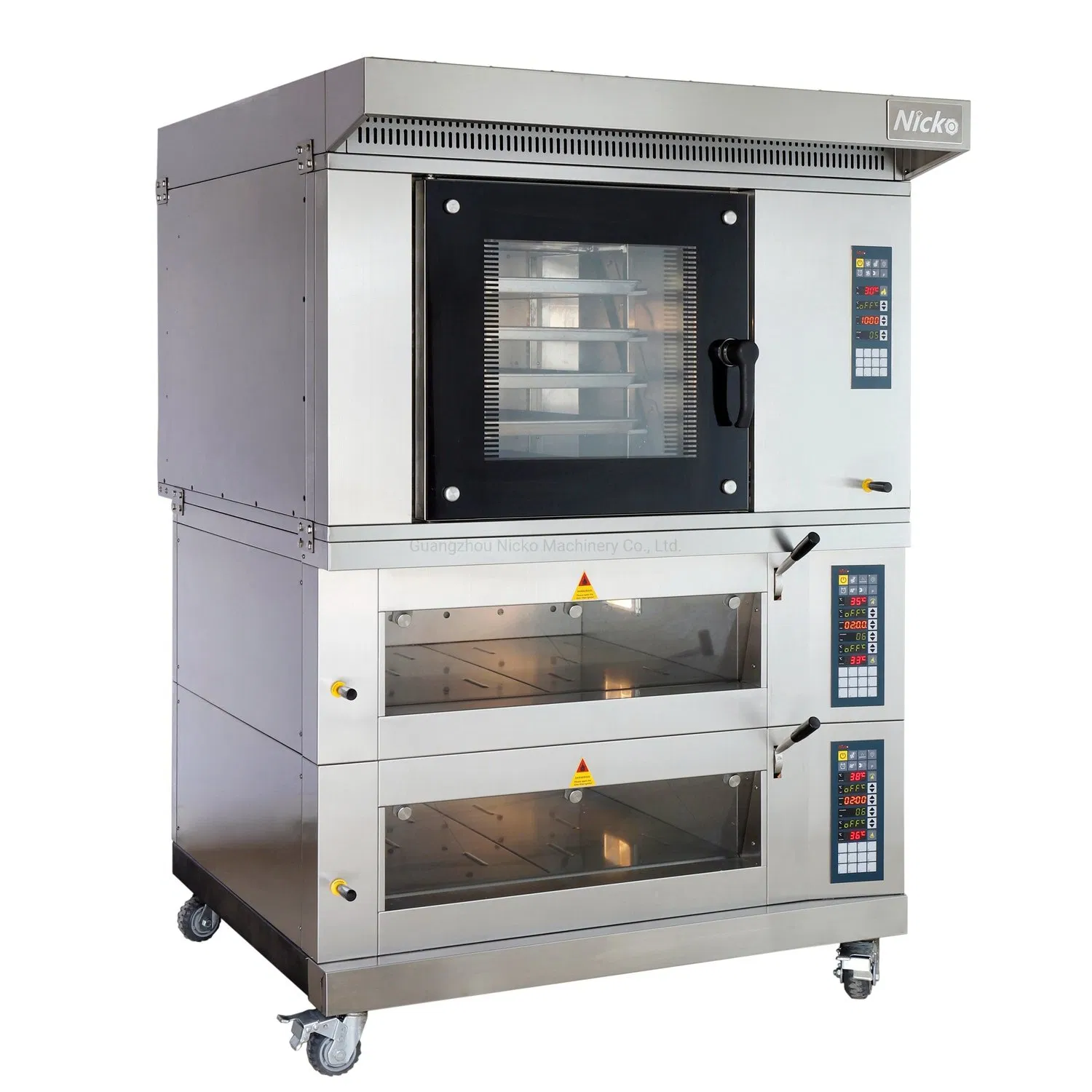 Convention Electric Convection Oven Deck Baking Oven Prooing Combination Oven, 5 Trays Convection Rotary Oven+4 Trays Deck Ovens