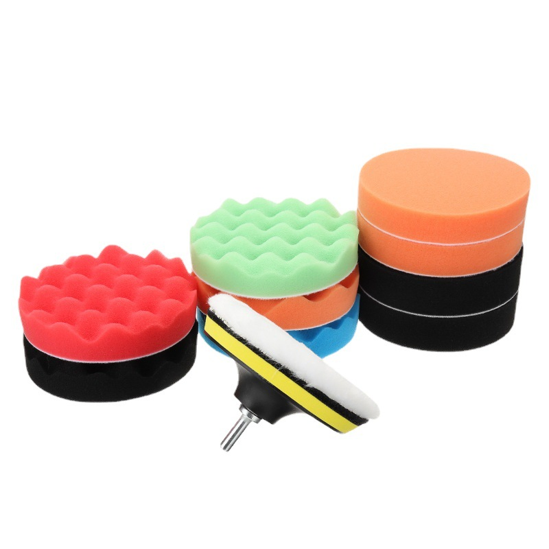 Набор для полировки авто: круги, полировщик, инструмент