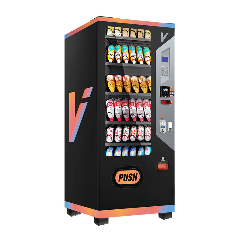 Factory Cheap Large Capacity Supermarket Combo Self Service Slim Vending Machine for Food and Energy Soft Drinks Snacks Shopping Mall Manufacturer