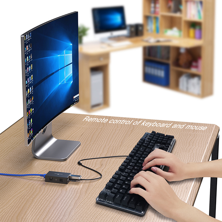USB 2.0 KVM-удлинитель 50м по CAT6 для клавиатуры и мыши