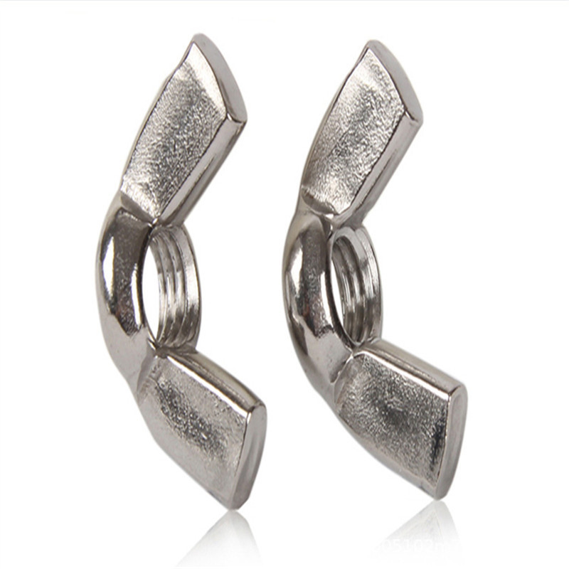 Stainless Steel Hand Screwed Nuts Material Square Wing Butterfly Nut