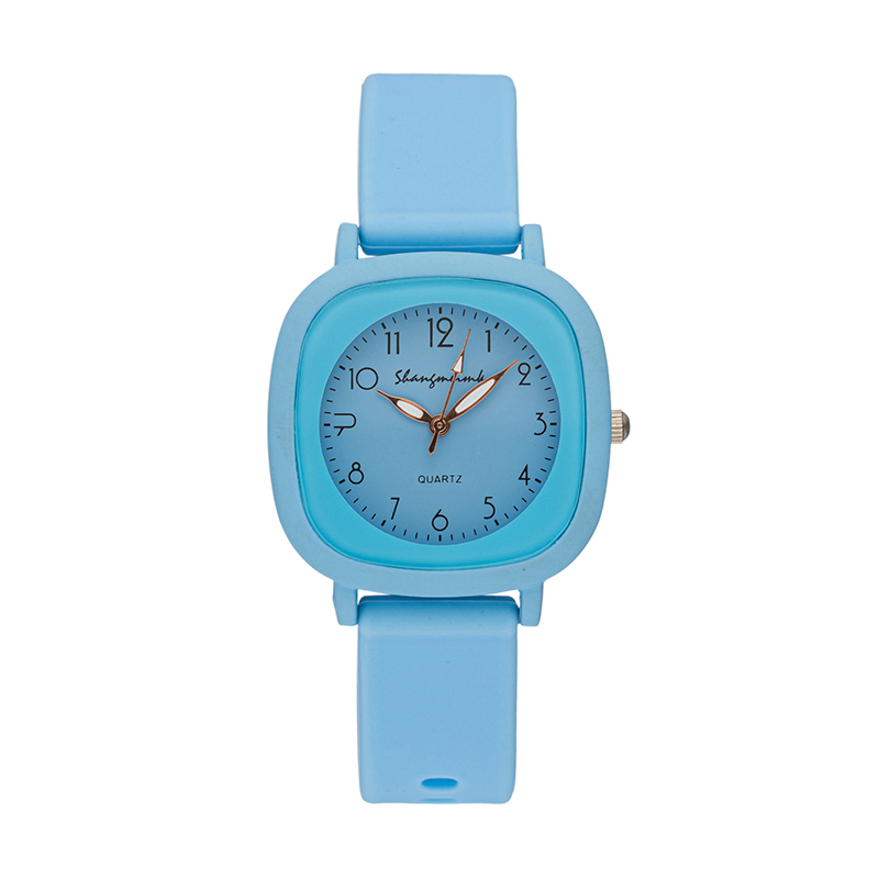 Hot Selling High-Color Girl Models Students Silicone Band Simple Quartz Watch