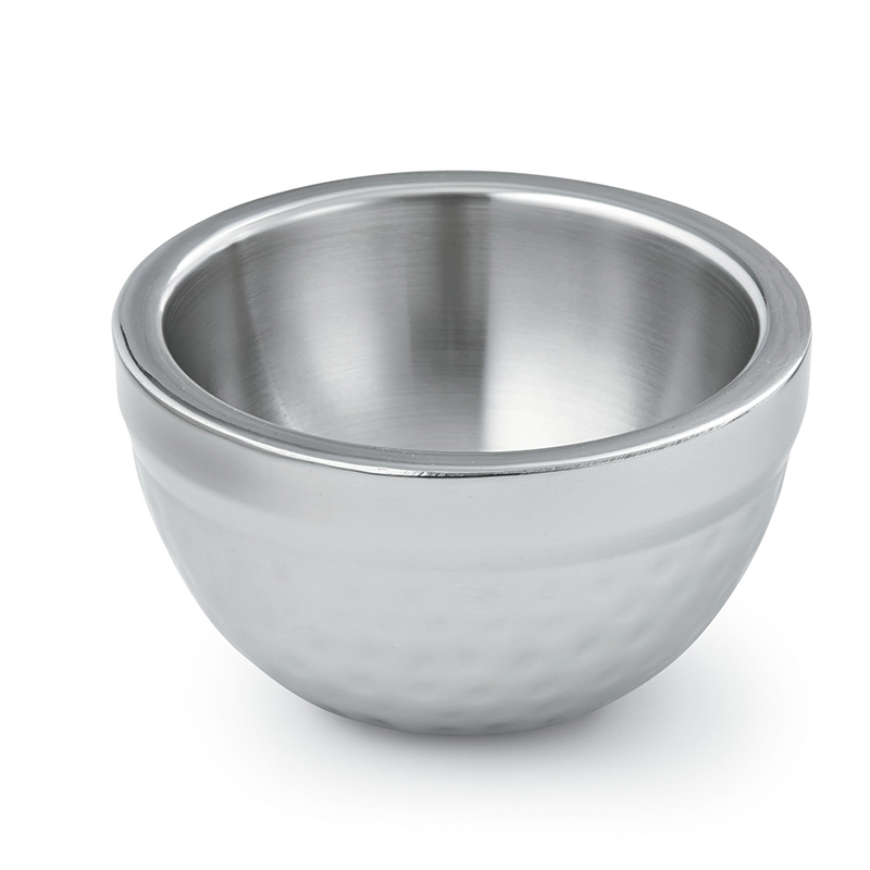 Insulated Bowl Artisan Insulated Double-Wall Hammered Stainless Steel Serving Bowl