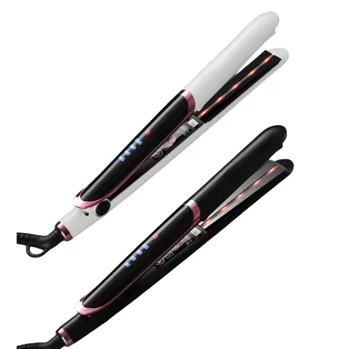 Wholesale Flat Iron Hair Infrared Steam Hair Straightener LCD Display Ceramic Straightener