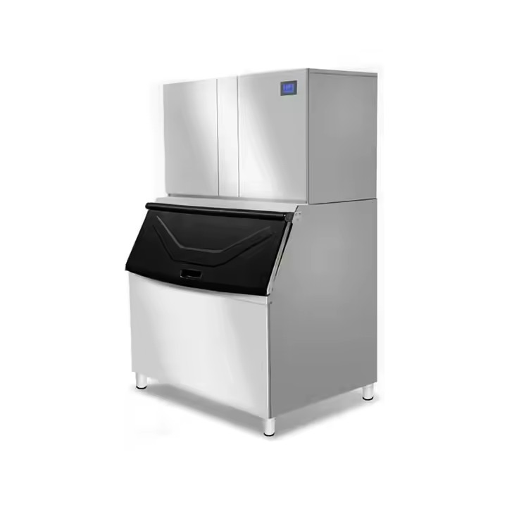 Electric 1000kg Commercial Block Maker Stainless Steel Automatic Cube Ice Making Machine for Industrial Business Use