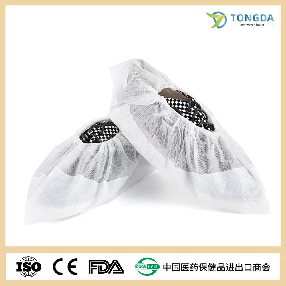 Factory Stock Waterproof PP CPE Shoe Covers PP shoecover with CPE coated film