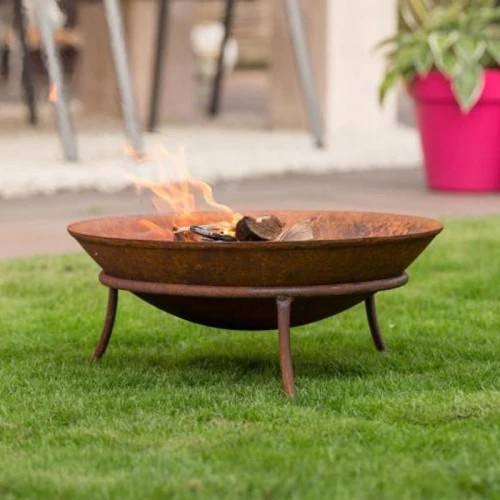 Rusty Fire Bowl Corten Steel Fire Pit for Outdoor