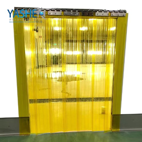 Smooth Orange Transparent Super Clear Plastic Industrial PVC Clear Sliding Curtain