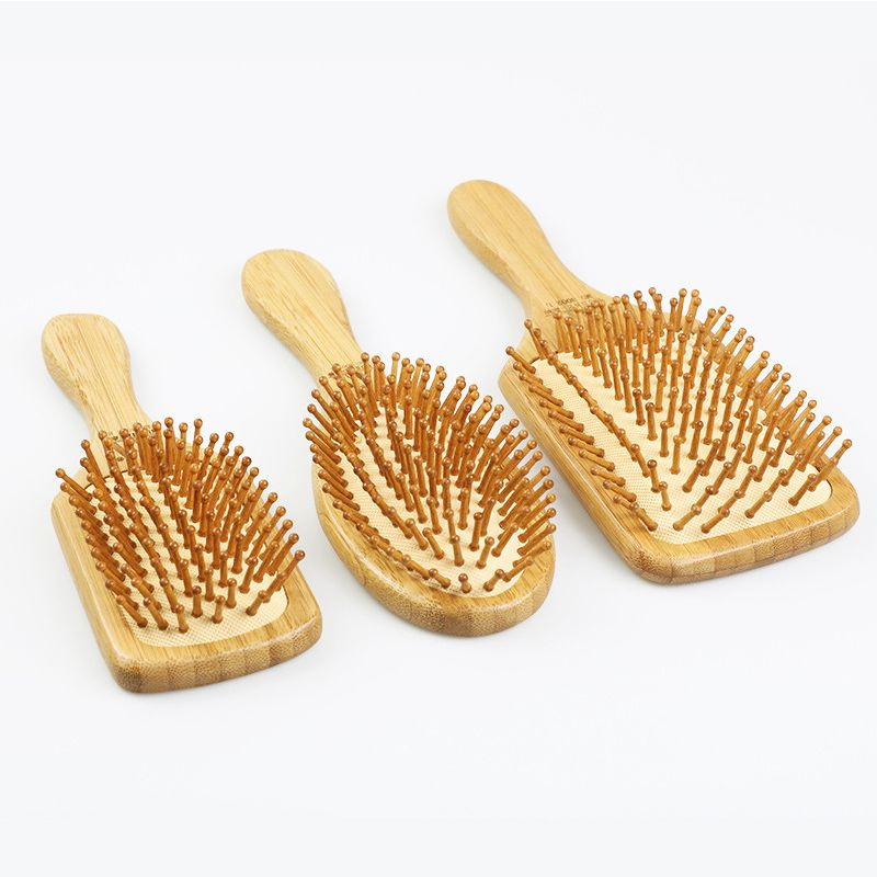 Wood Cushion Massage Brush Custom Paddle Eoc-Friendly Bamboo Hair Brush