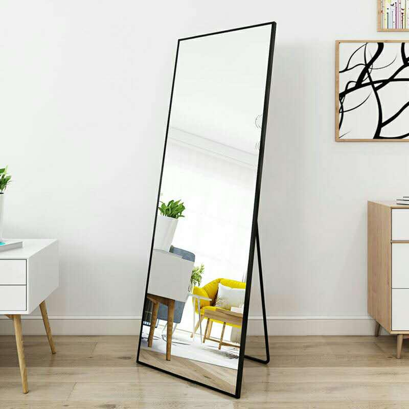 Custom Arch Rectangle Full-Lenght Dressing Home Wall Decoration Furniture Metal Framed Mirror