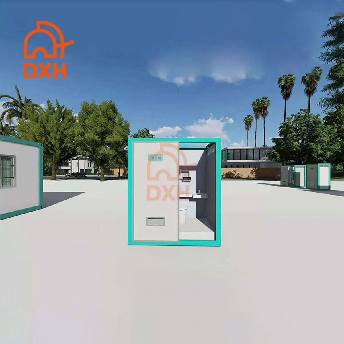 Dxh Additional Restroom Facilities Customized Bathroom Manufacture Existing Building Portable Small Cheap Price Parks Mobile Container Toilet