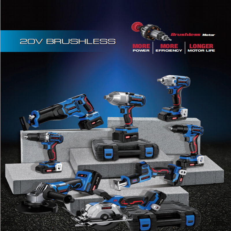 21V Brushless Power Tool Cordless Reciprocating Saw with 1.5ahx2 Lithium Batteries