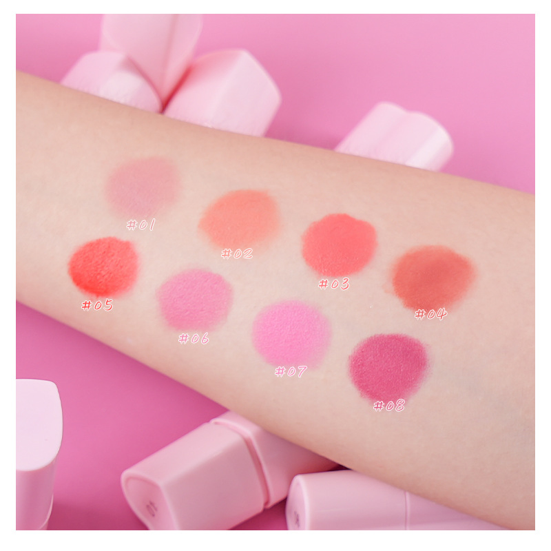 Cosmetics Manufacturer Private Label Heart Shaped Blush Cream Stick Vegan Blush Stick