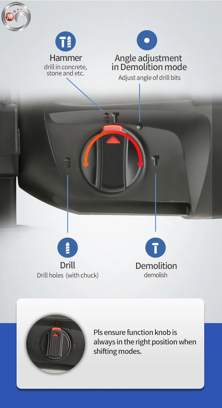 Перфоратор электрический Goldmoon Professional 800W