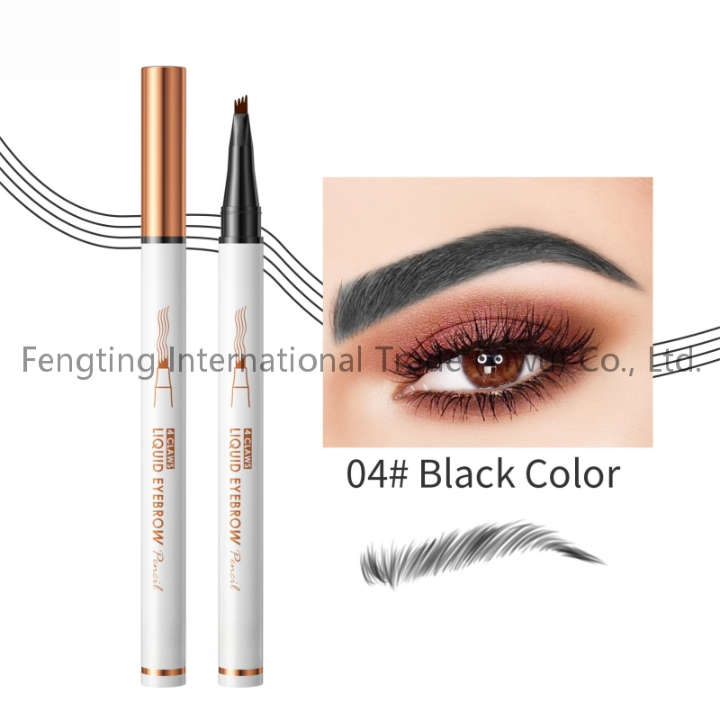 Waterproof Double Head Liquid Eyebrow Pencil Long Lasting Quick-Drying Dual-Ended Eyebrow Pencil