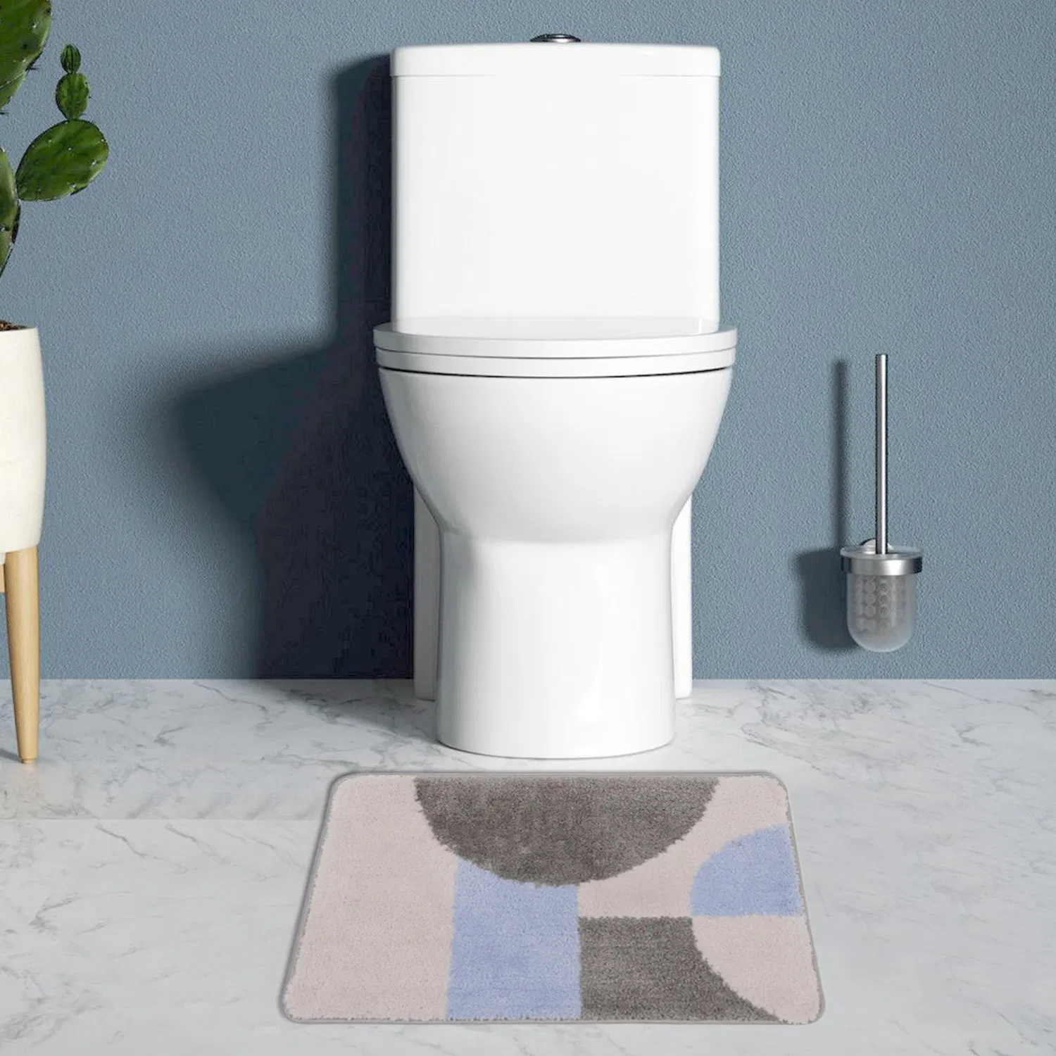 Non-Slip Microfiber Bathroom Floor Rugs Fast Water Absorbent Shower Mat