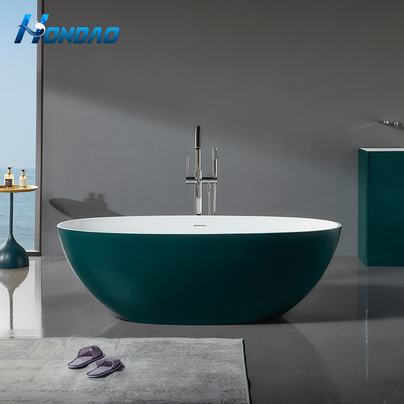 Отдельностоящая ванна с гидромассажем из искусственного камня