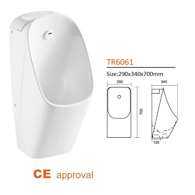 Public Bathroom Hotel and Man Bathroom Ceramic Wall-Hung Urinal with Sensor