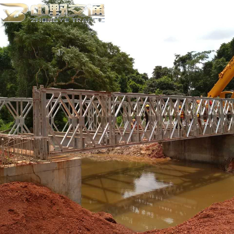 200-Type Prefab Temporary Portable Compact 200 Row Single Layer Reinforced Steel Structure Truss Modular Bailey Bridge