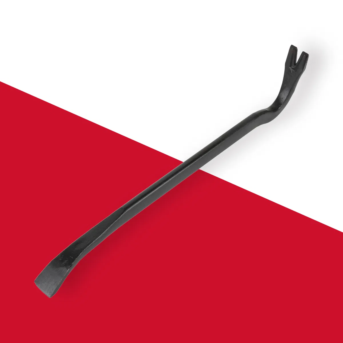 Gooseneck Wrecking Bar Steel Pry Bar for Easier Demolition with Nail Puller End or Chisel End