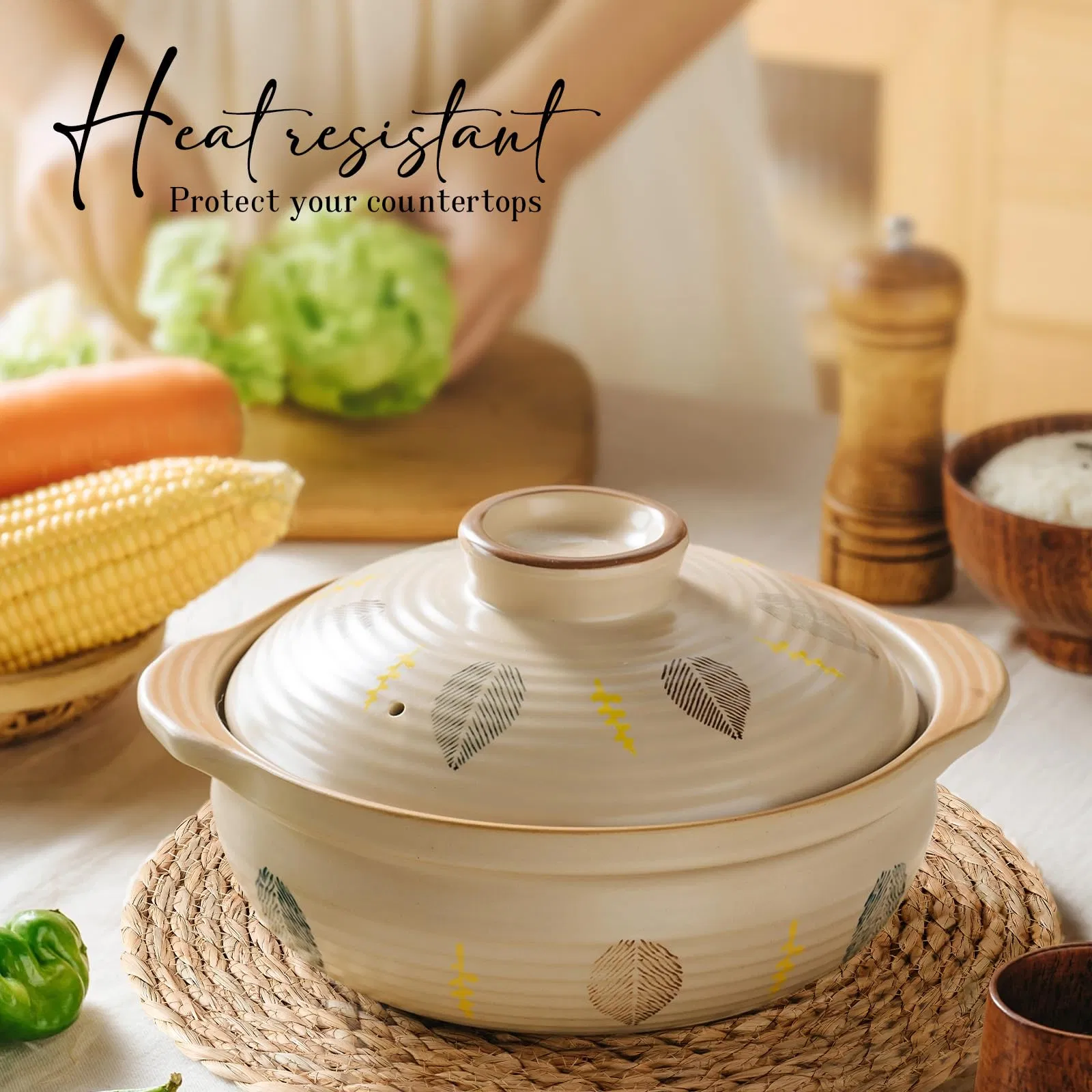 Wicker Rattan Natural Round Woven Placemats