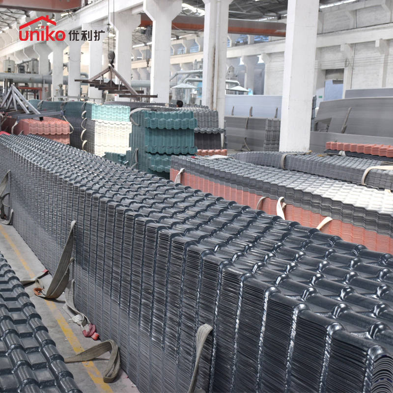 Shaped Building Material Plastic Profile ASA Coated UPVC Roofing Tiles