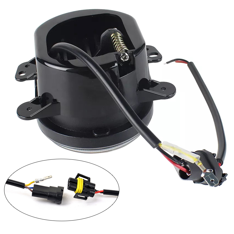 Круглая светодиодная противотуманная фара Carslan 4 дюйма с ангельскими глазками