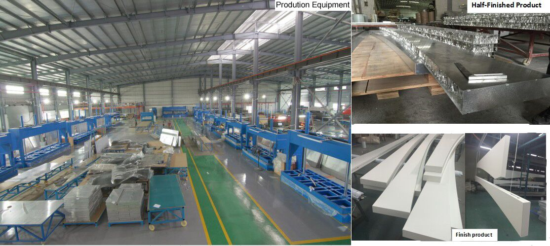Perforated Aluminum Honeycomb Sandwich Panel with Non-Woven Fabrics Layer