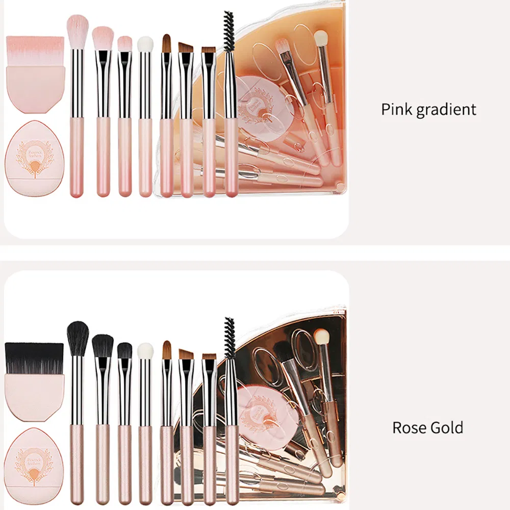 Ten-in-One Eye Makeup Seteyeshadow Brushportable Makeup Brush