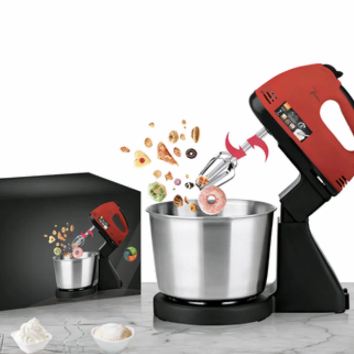 Электрический ручной миксер Bear, 5 скоростей, 200Вт