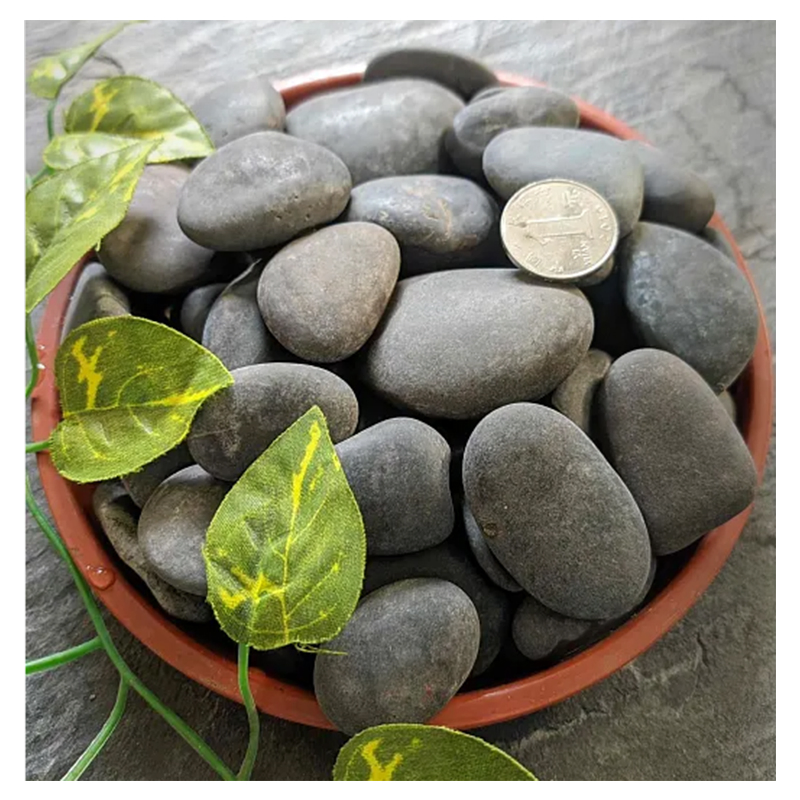 Pebble Stone Wholesale River Black Pebbles River Rock Stone Garden Flat Rocks