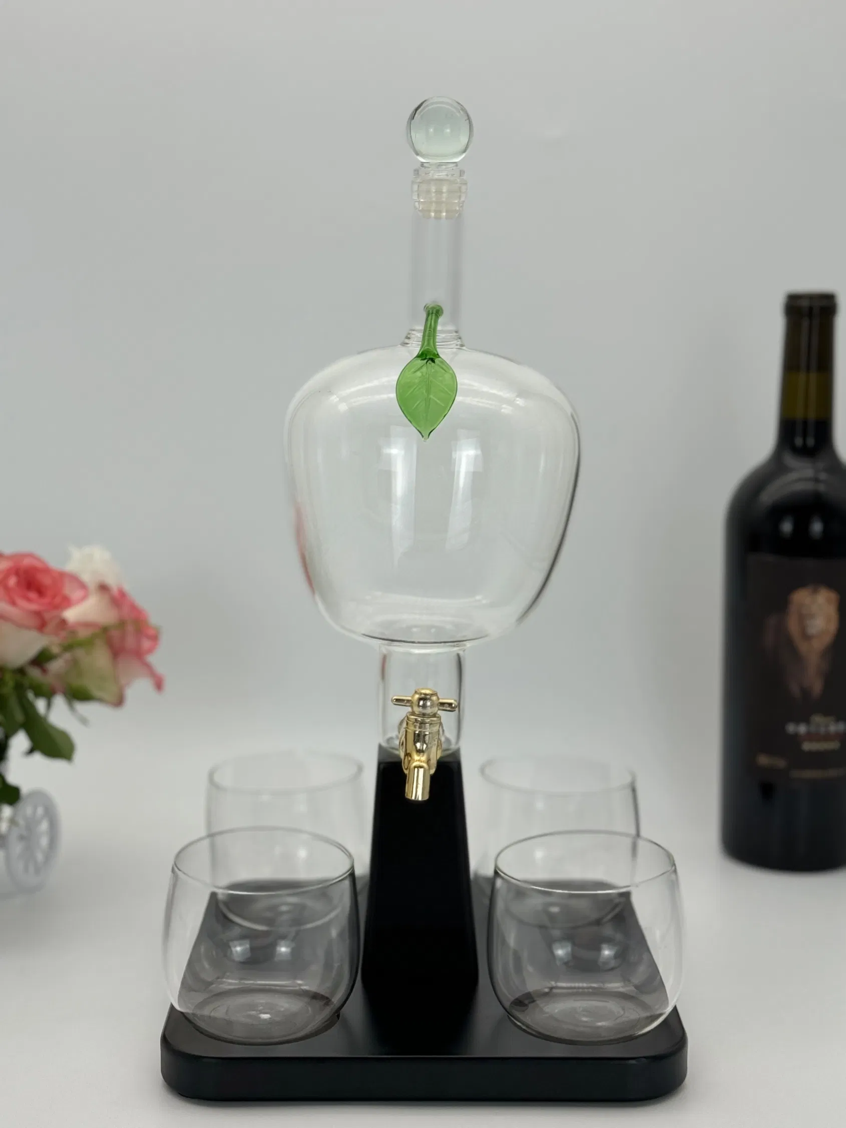 Clear Glass Whisky Decanter - Hand Made by Newauto