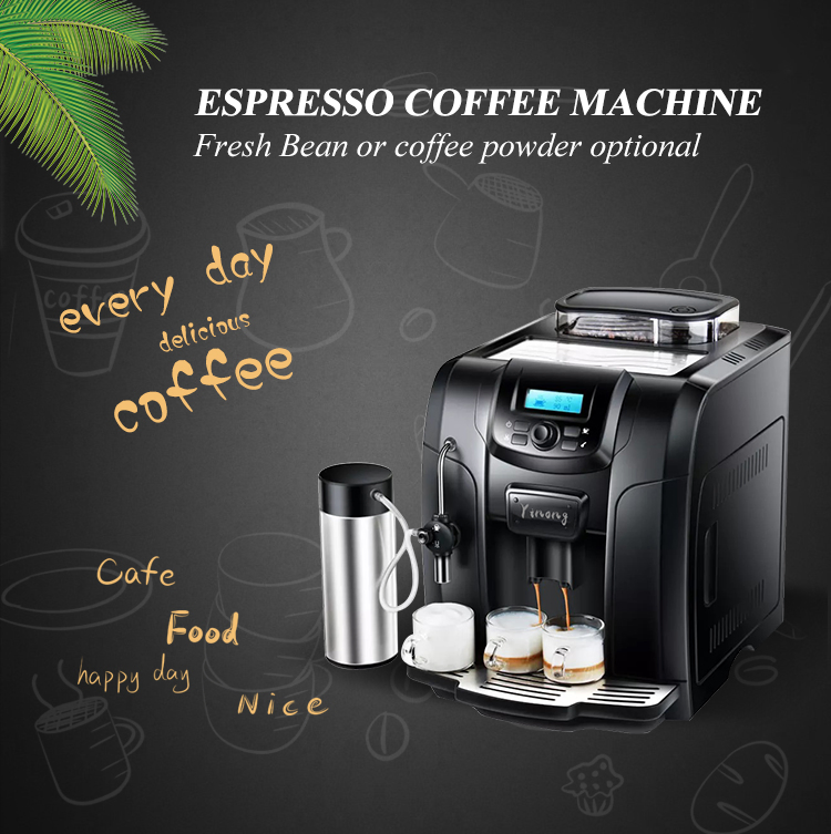 19 Bar Fully Automatic Coffee Vending Machine Price Espresso Coffee Maker with Milk Frother