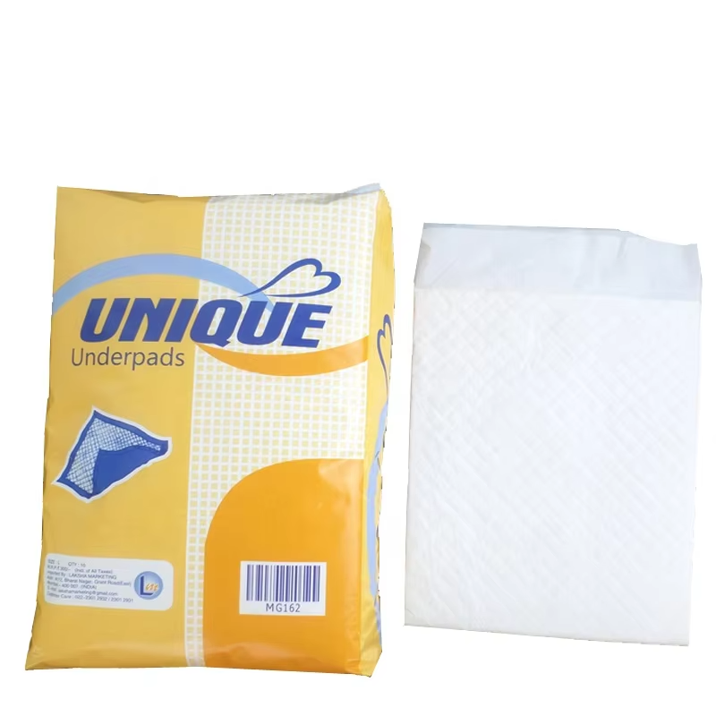 Premium Disposable Bed Pads with Soft Cotton Surface for Hospitals