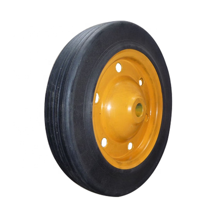 Wb3800 Wheelbarrow 13X3 Inch Puncture Proof Solid Rubber Wheel for South Africa
