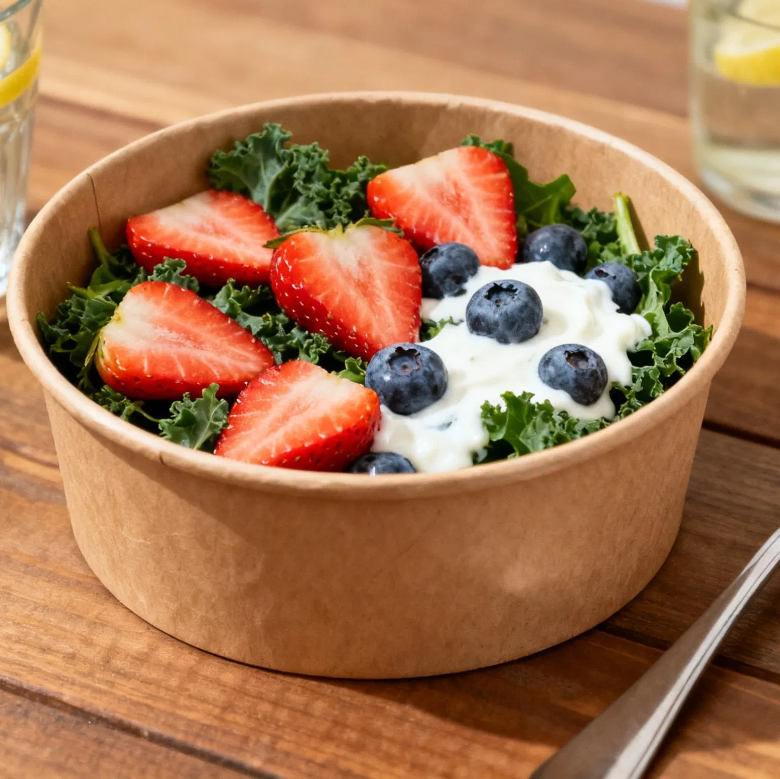 Экологичные бумажные миски Kraft для безопасной еды