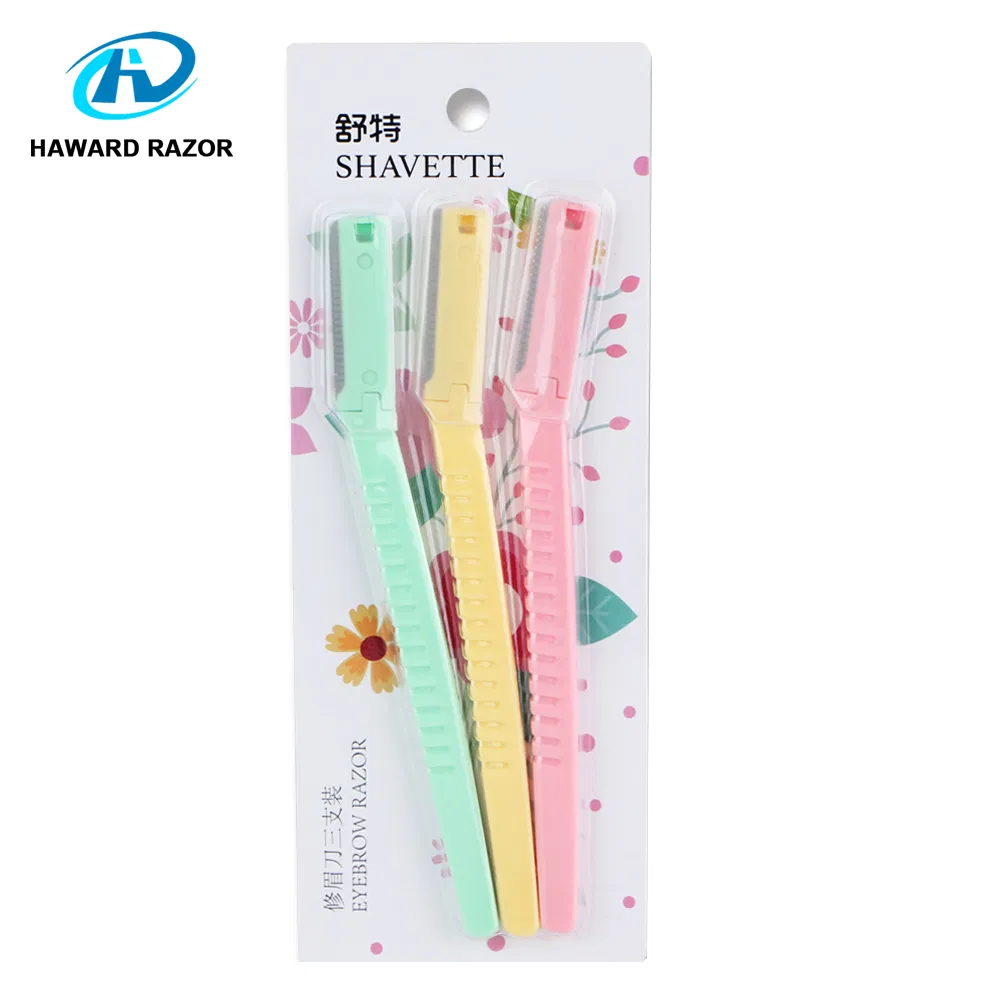 Customized Hot-Sales Eyebrow Trimmer Makeup Tools Shaving Razor Blade Eyebrow Razor
