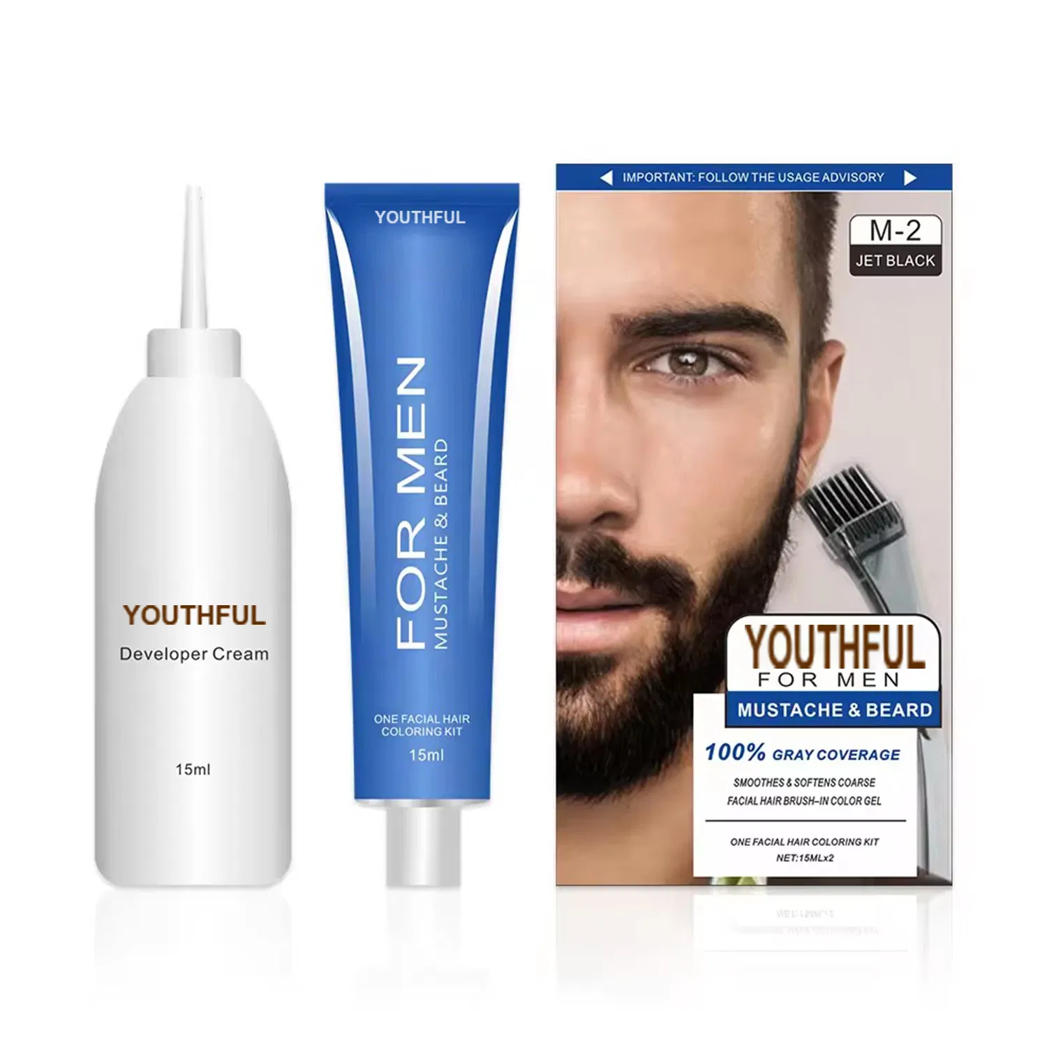 Ammonia Free Permanent Colors Natural Hair Dye Color for Beard