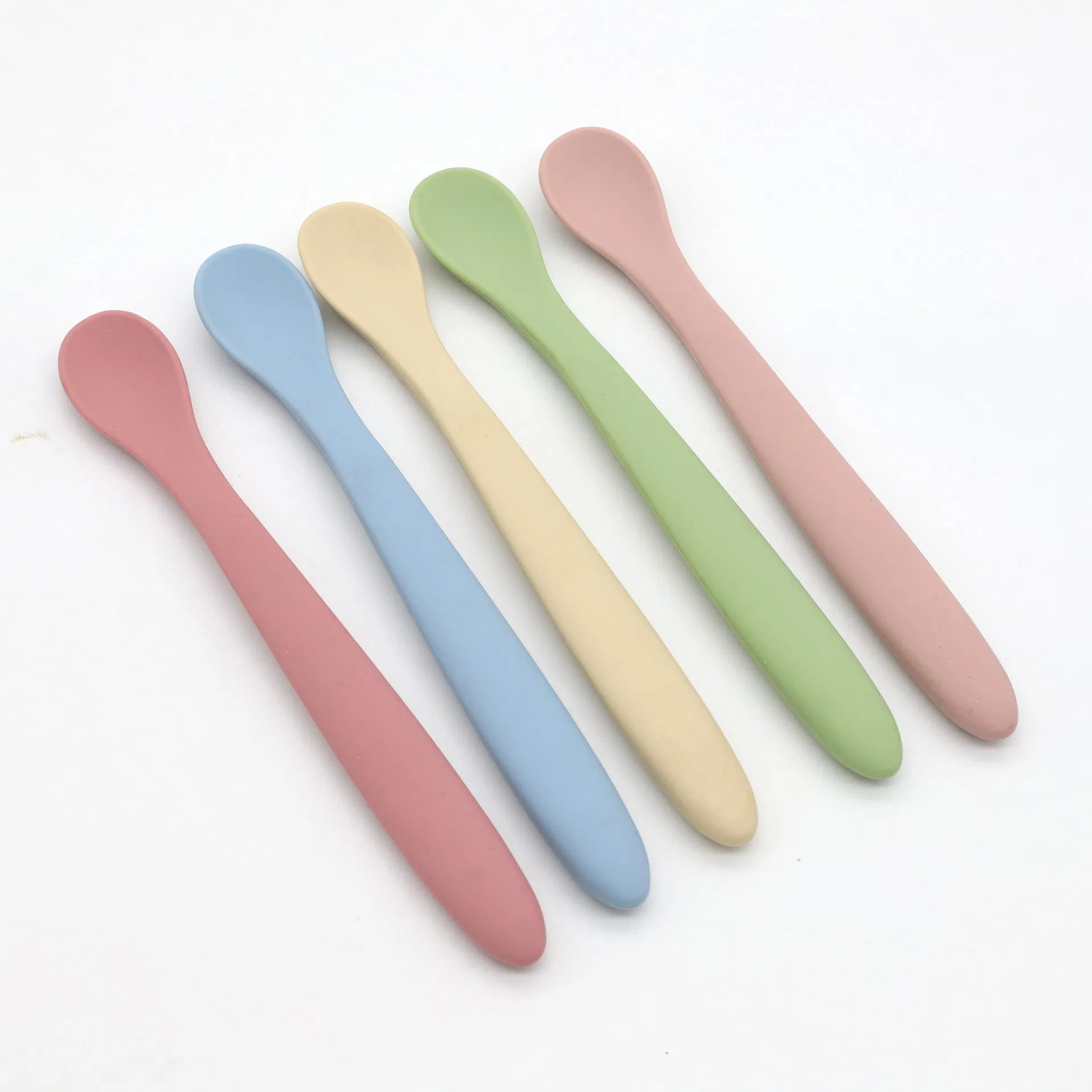 Customized Silicone Feeding Spoon for Baby Food Grade Silicone BPA Free for Complementary Food Certified Infant Silicone Spoon
