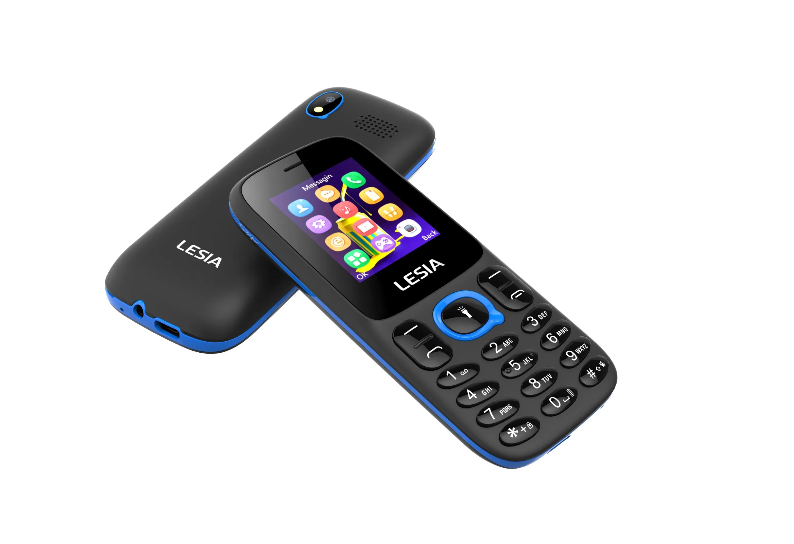 Hot Selling Africa Phone GSM 850/900/1800/1900MHz Hot Leisa 1.77inch 2g Phone 32+32GB Cell Phone with Keypad 800mAh Mobile Phone China Manufactory ODM/OEM