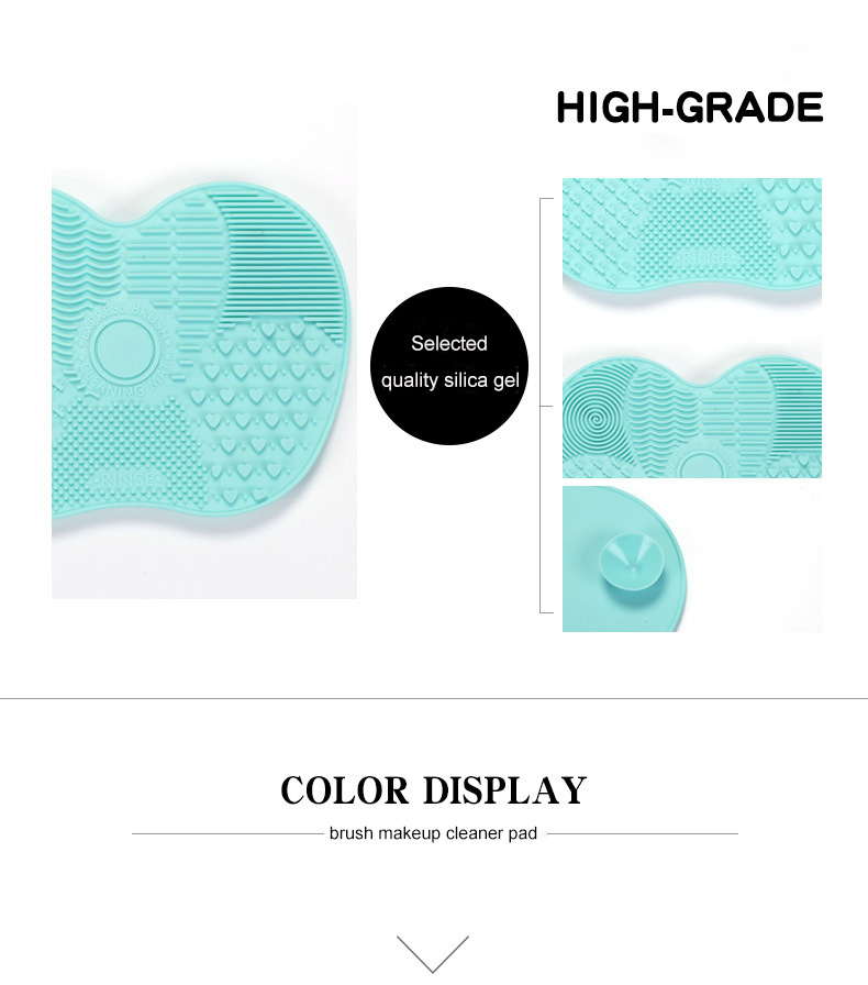 Makeup Brush Cleaner Pad Newest Silicone Brush Cleaner Cosmetic Make up Washing Brush Cleaning Mat Foundation Scrubbe Board