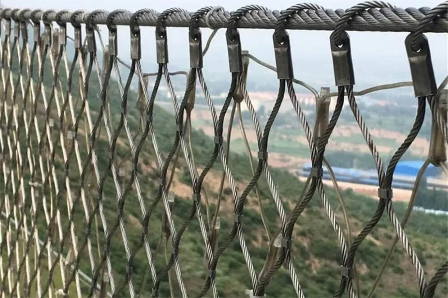 Garden Cages Playground Protective Stainless Steel Safety Cable Wire Rope Mesh Netting