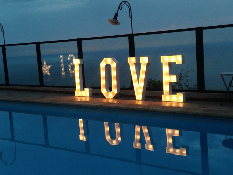 Wholesale 3FT 4FT 5FT Luminous Giant Letter Marquee for Rent