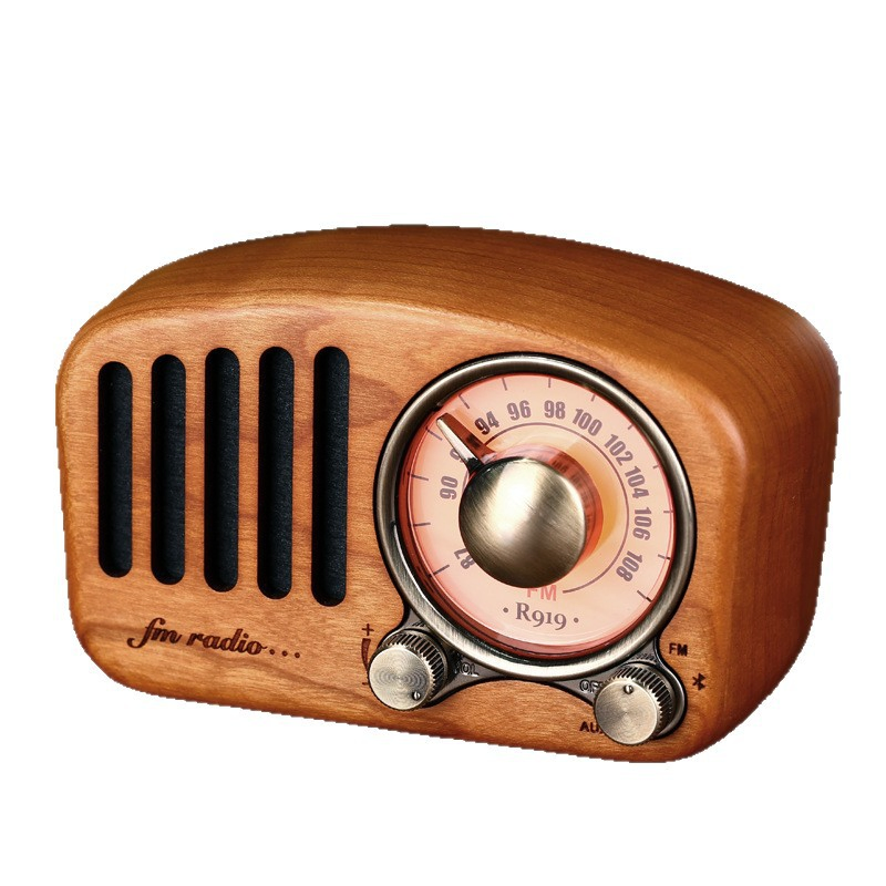Creative Solid Wood Bluetooth Loudspeaker Radio Box