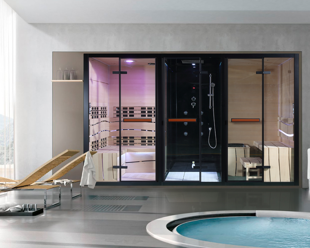 Инфракрасная сауна-душ с низким ЭМП для дома и улицы
