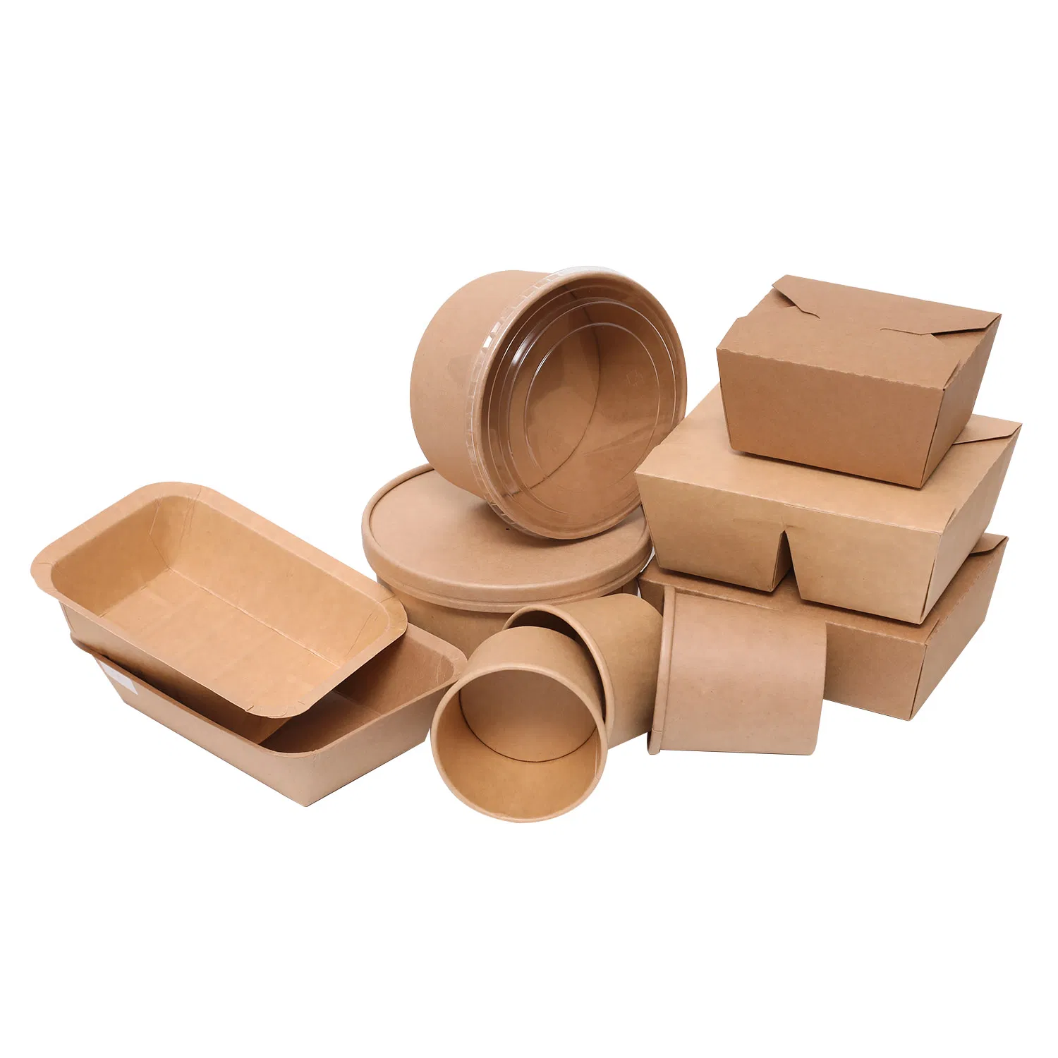 Custom Disposable Restaurant Take Away Lunch Packing Boxes for Fast Food